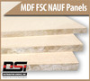 Medium Density Fibreboard FSC NAUF MDF Panels 1/2" x 49" x 121"