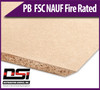 Particle Board Core FSC NAUF Fire Rated 11/16" x 49" x 121" Industrial Particleboard Panels