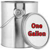 Professional Wood Finish Gold Lined Gallon Can with Bail