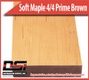 Domestic Hardwood Lumber Soft Maple 4/4 Prime Brown 15/16" 9'-10'