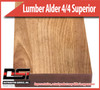 Domestic Hardwood Lumber Alder 4/4 Superior 15/16" 12'