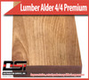 Domestic Hardwood Lumber Alder 5/4 Premium Frame 1 3/16" 10'