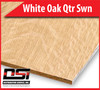 White Oak Plywood Qtr Swn SMTSO MDF A1 P/S Back 3/4" x 4x8