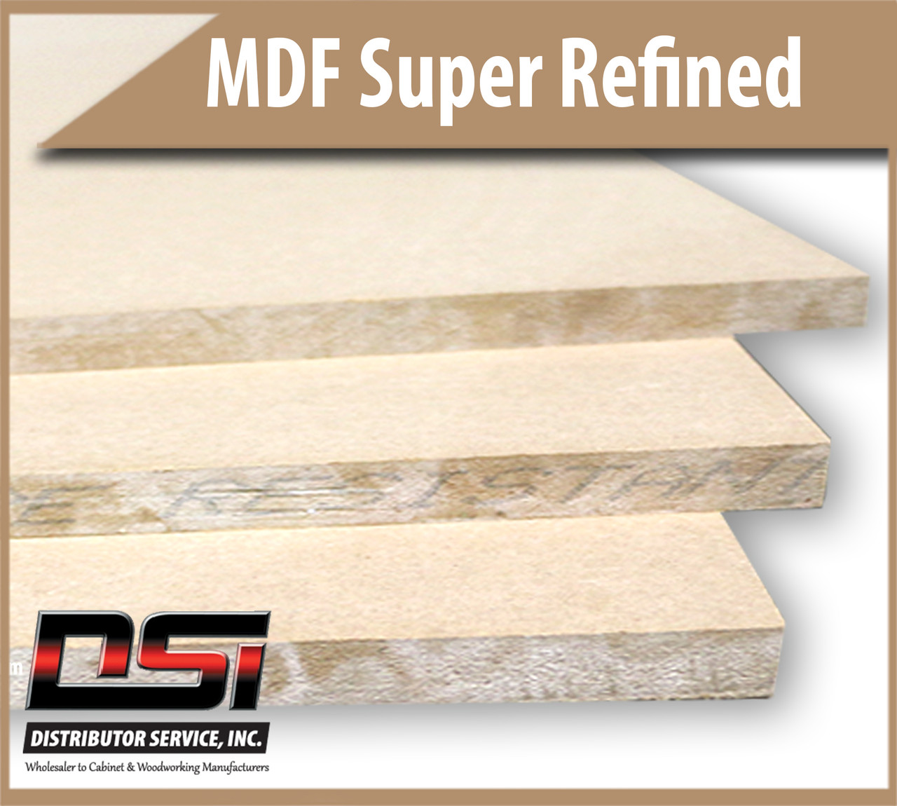 Medium Density Fibreboard Super Refined MDF Panels 1/2" x 49" x 97"