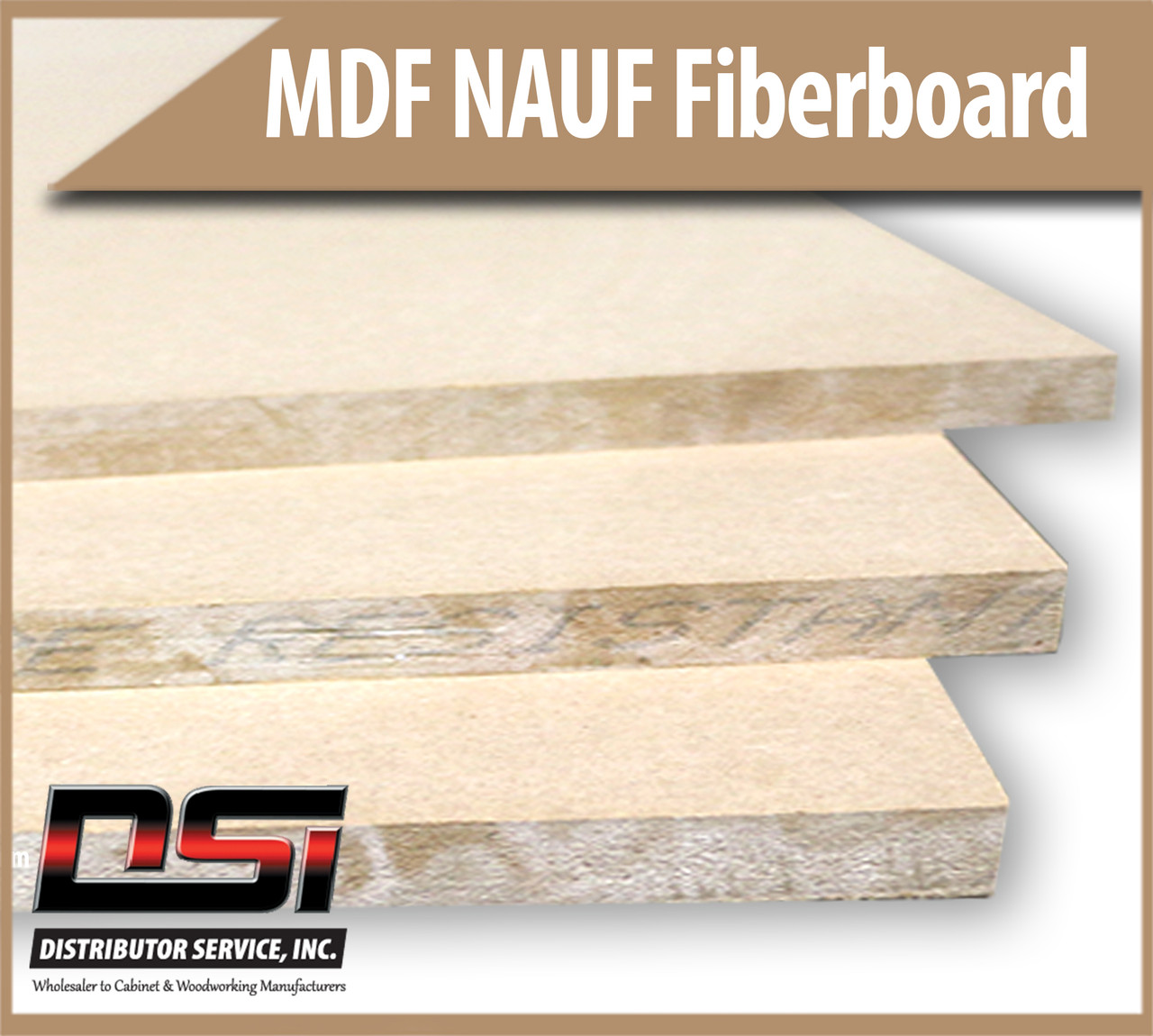 Medium Density Fibreboard NAUF MDF Panels 7/16" x 49" x 97"