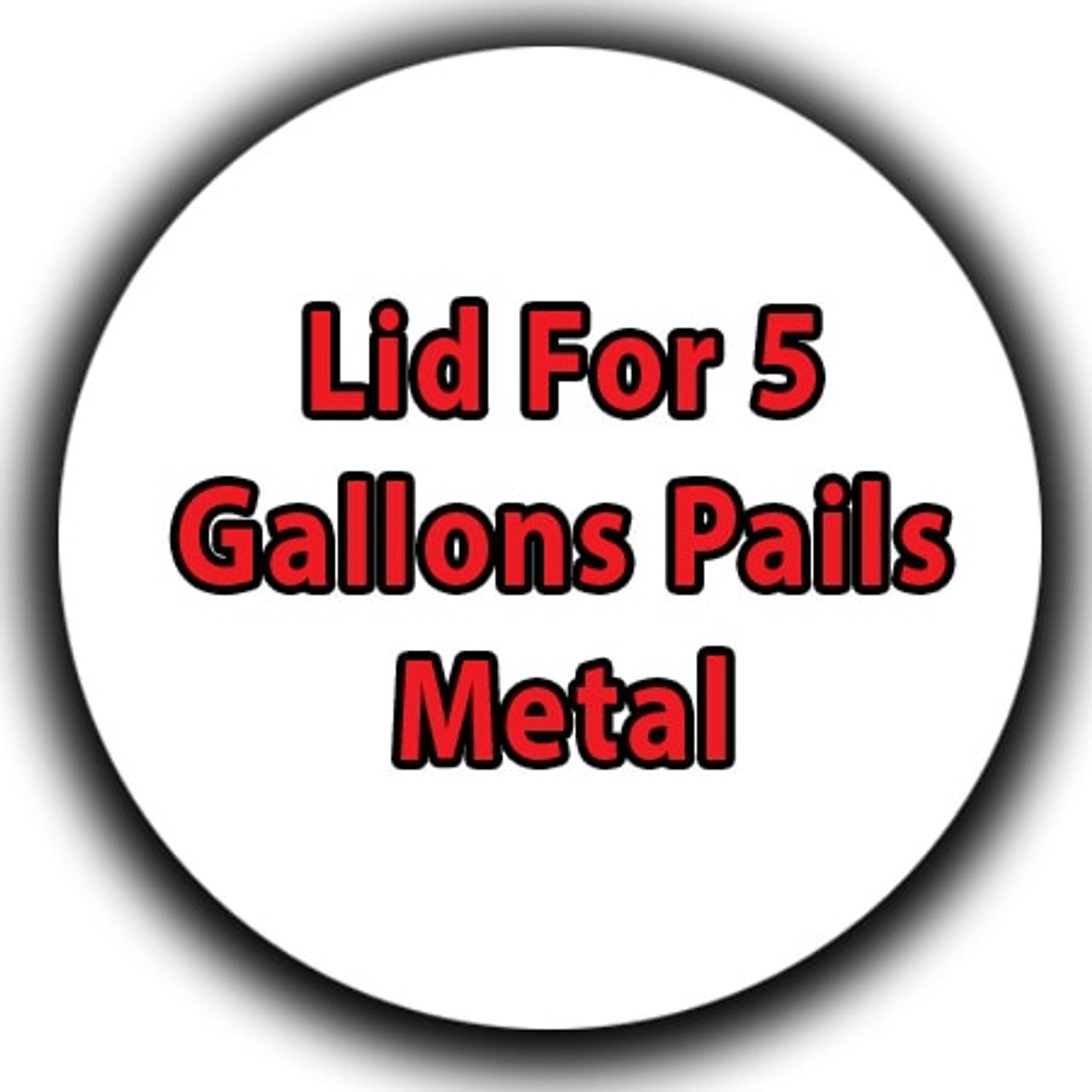 Professional Wood Finish Lid For 5 Gallons Pails Metal
