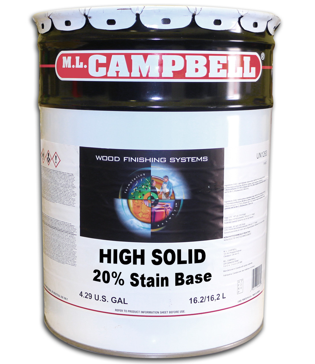 ML Campbell High Solid 20% Stain Base 5 Gallons