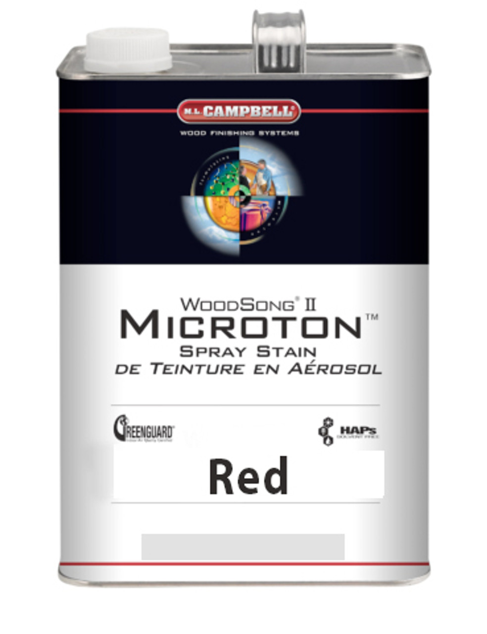 ML Campbell Red Microton Dye Stain Gallon