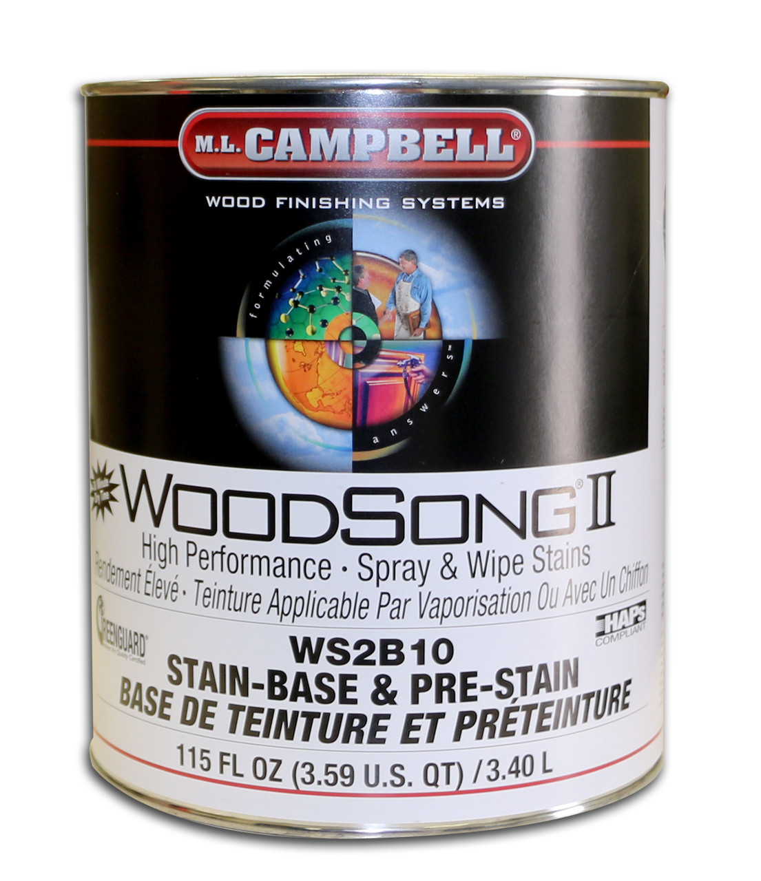 ML Campbell WoodSong II NGR Stain Base Gallon