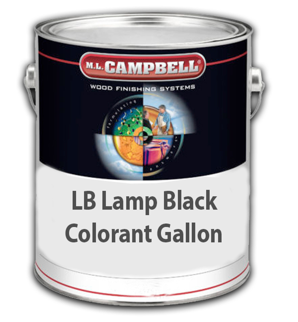 Professional Wood Finish LB Lamp Black Colorant Quart