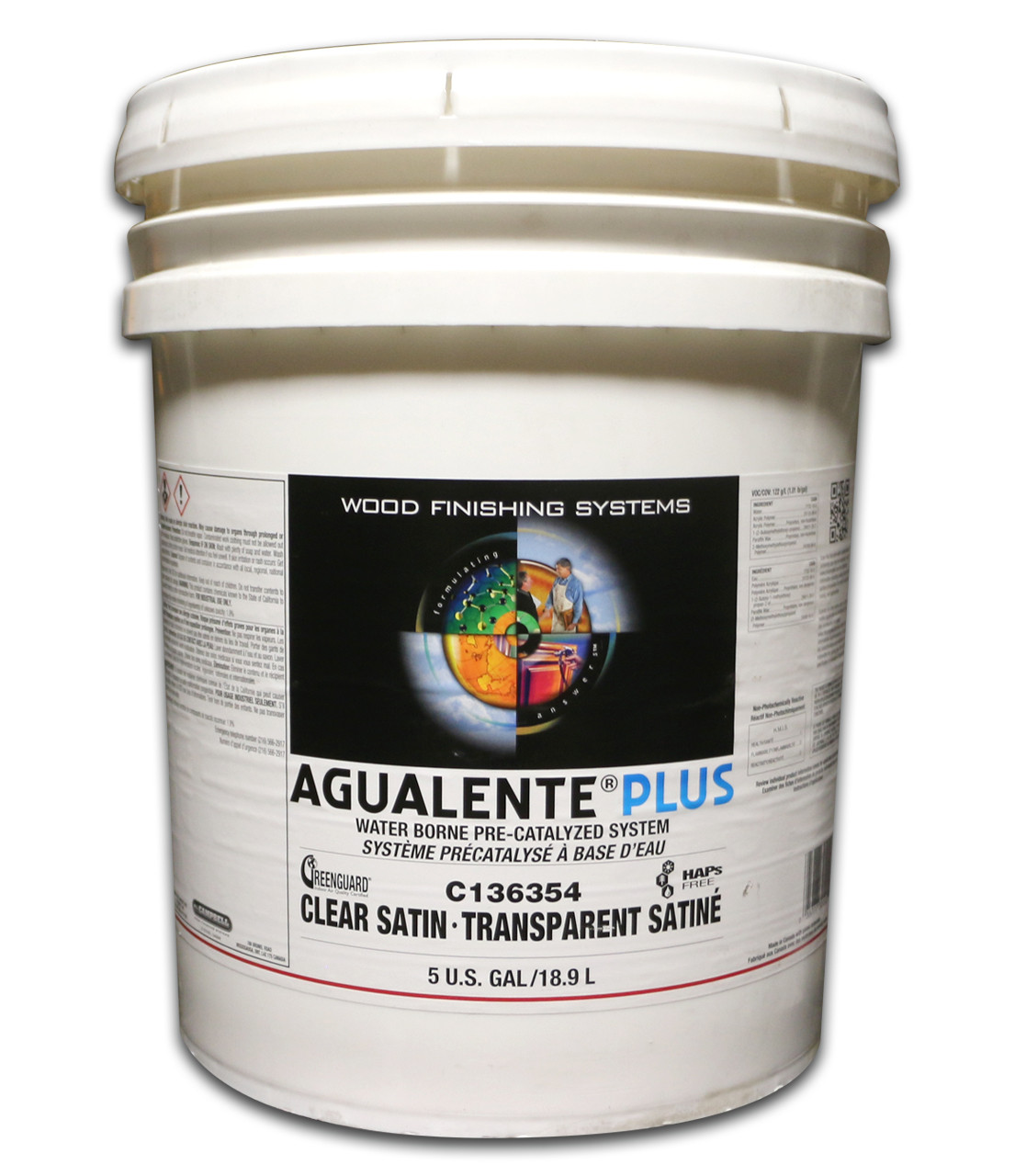 ML Campbell Agualente Plus Clear Satin Precat 5 Gallons