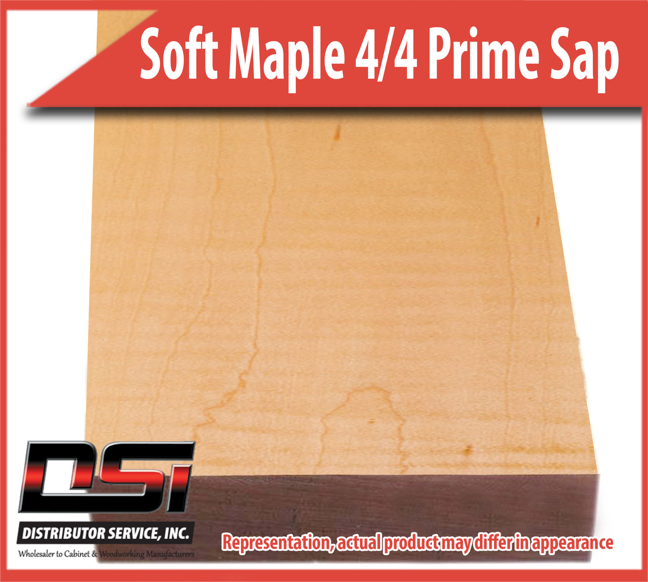 Domestic Hardwood Lumber Soft Maple 4/4 Prime Sap 15/16" 9'-10'