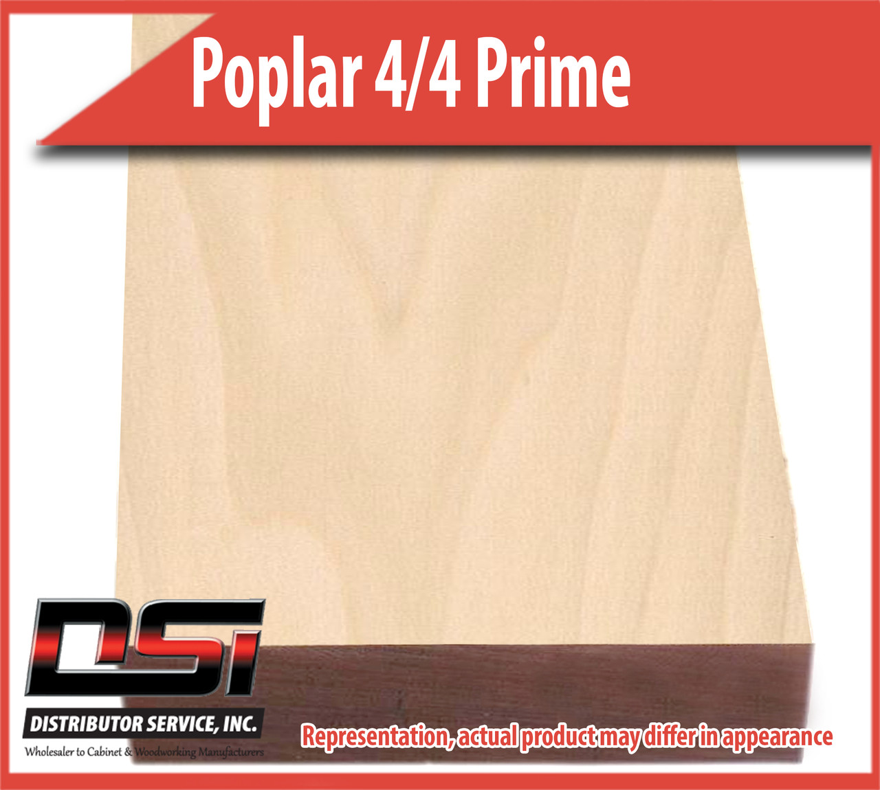 Domestic Hardwood Lumber Poplar 4/4 Prime 13/16" S2S 9'-10' SLR1E