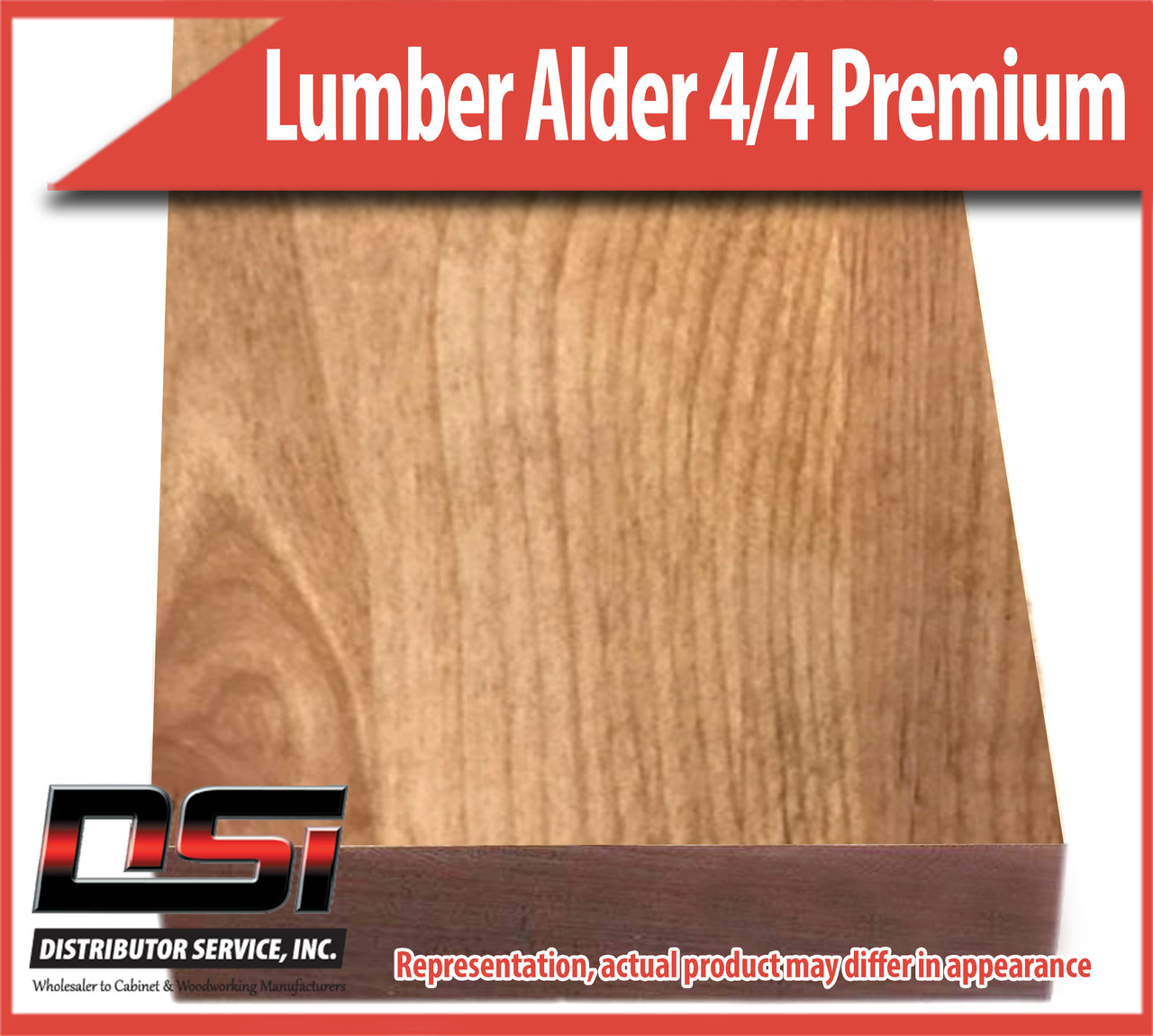 Domestic Hardwood Lumber Alder 4/4 Premium Frame 15/16" 8'