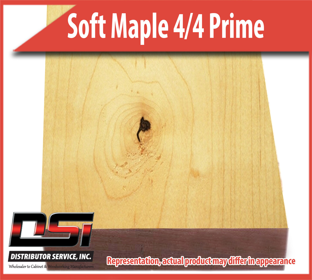 Domestic Hardwood Lumber Soft Maple 4/4 Prime 13/16" S2S 9'-10'