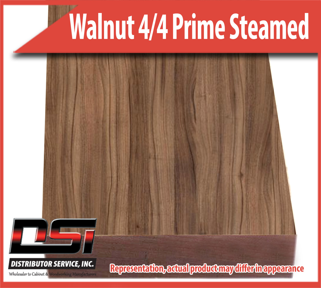 Domestic Hardwood Lumber Walnut 5/4 Prime Steamed 1-3/16" 9'-10'
