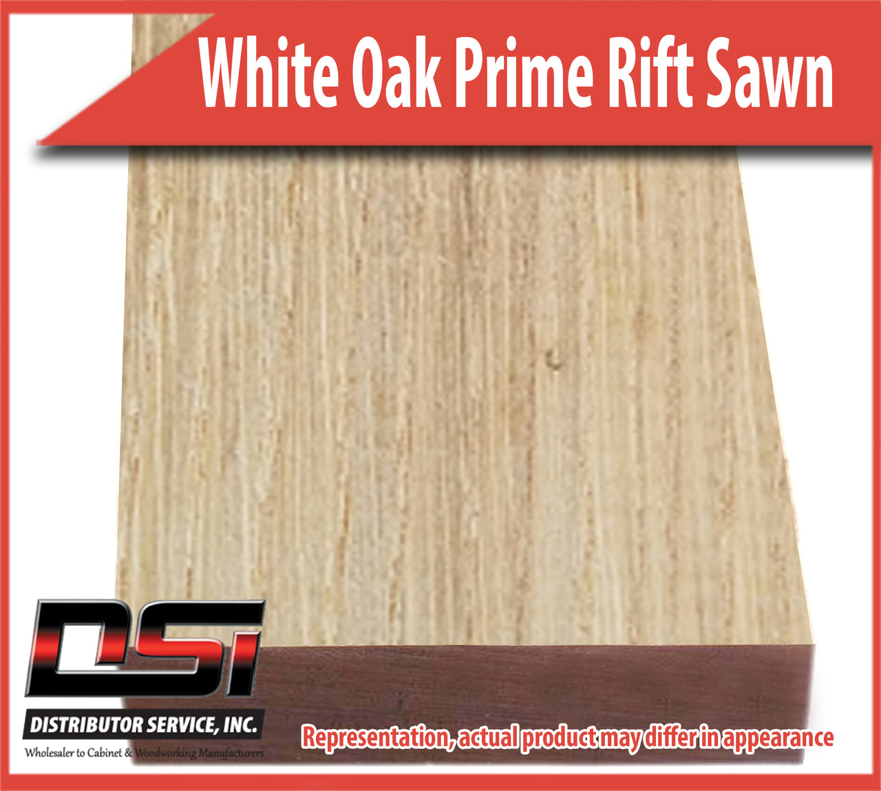 Domestic Hardwood Lumber White Oak Prime Rift Sawn 15/16" 8'