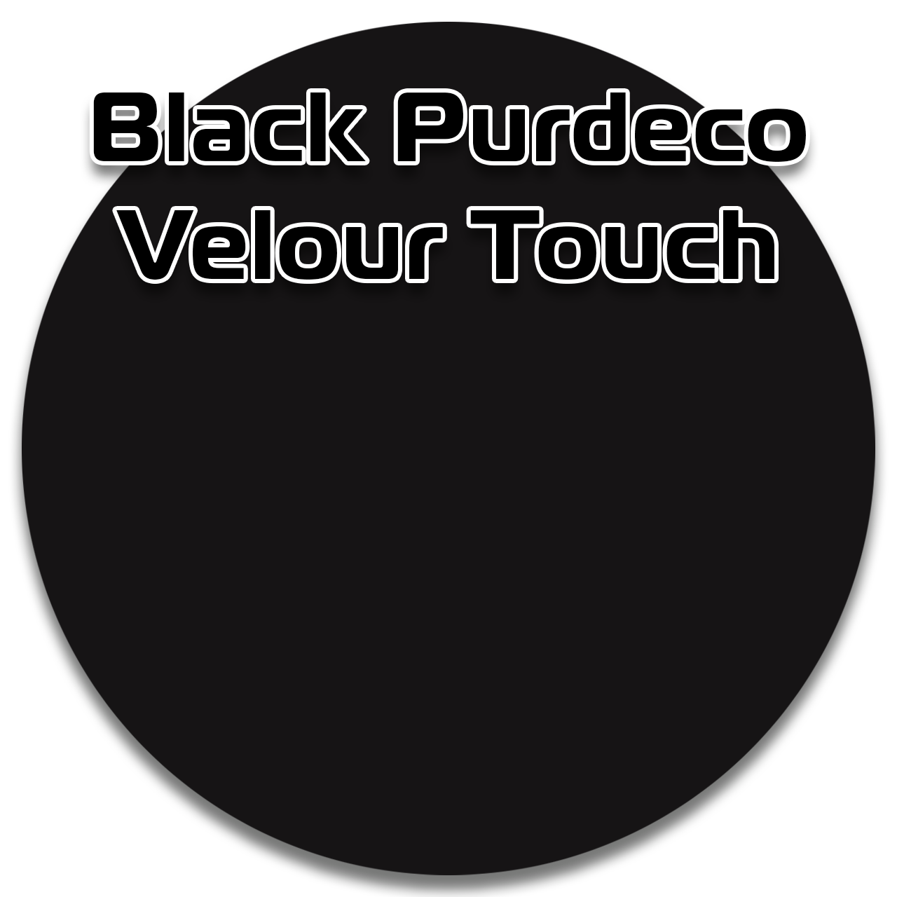 Black Purdeco G2S MDF Velour Touch extreme matte finishes surface is silky to the touch, anti-fingerprint and scratch resistant.