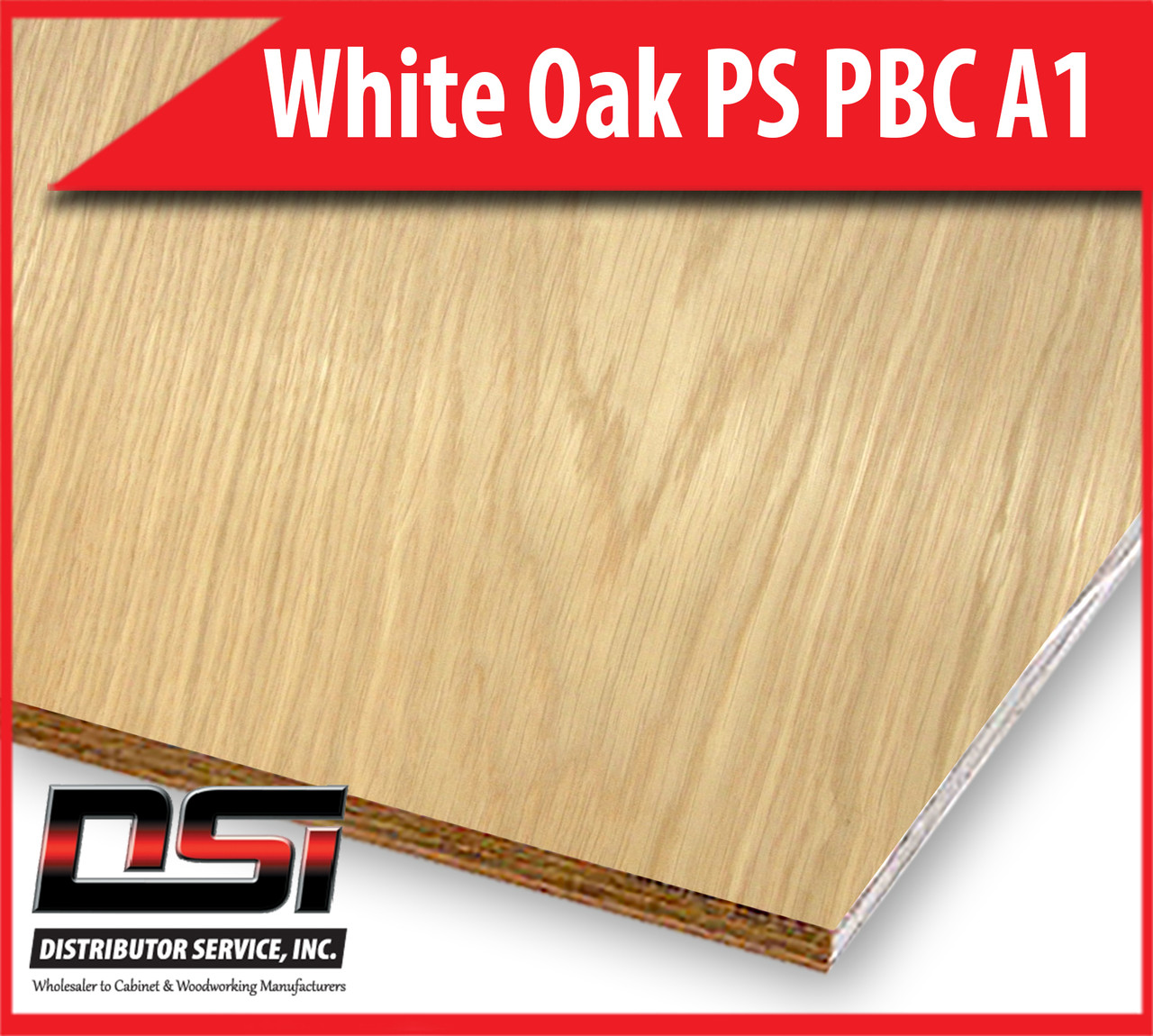 White Oak Domestic Hardwood Plywood 3-4"x4x8 Plain Sliced Particleboard Core A1 DSI Wholesale