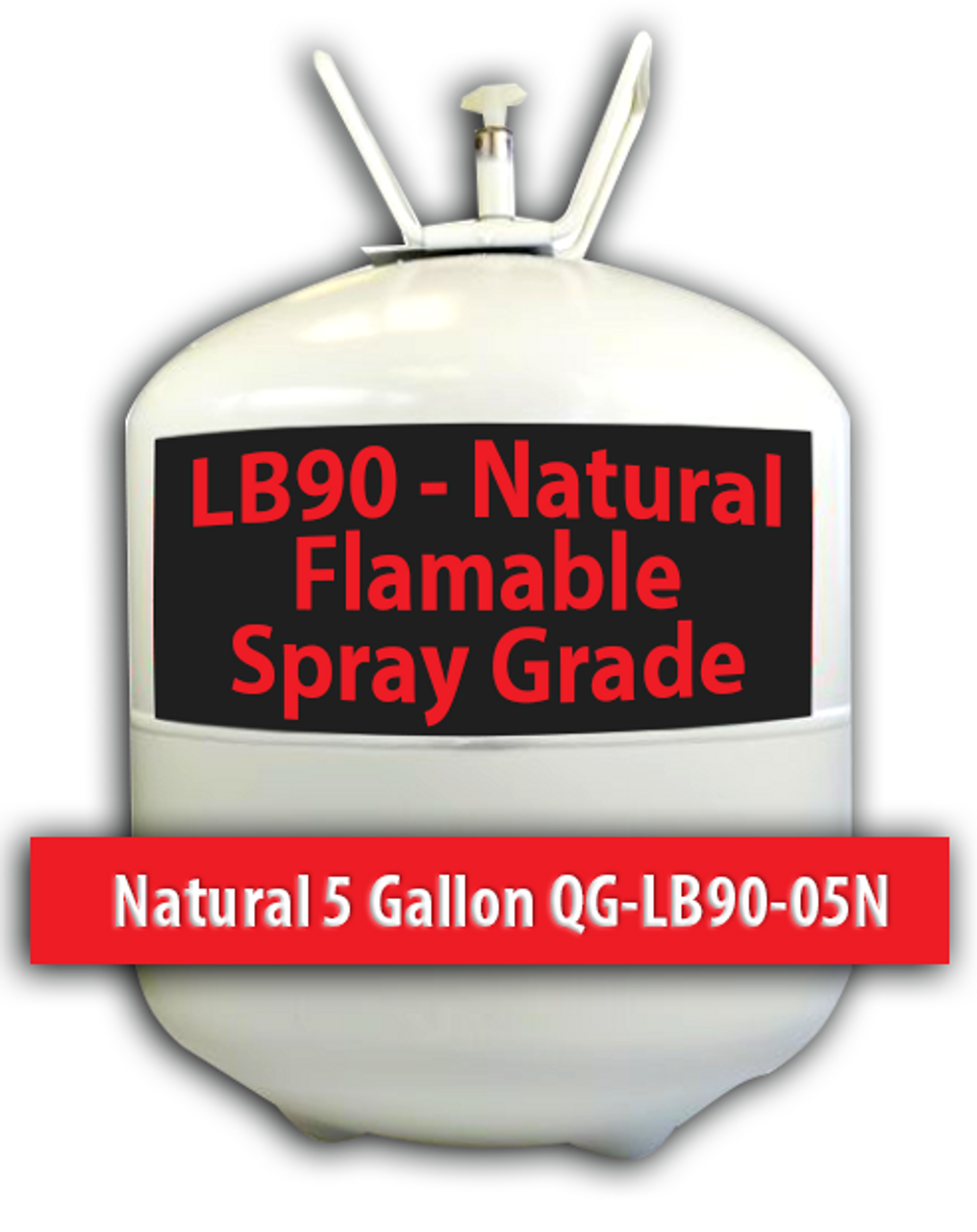 Flamable Spray Grade Contact Adhesive Natural 5 Gallons QG-LB90-05N Quin Global TensorGrip