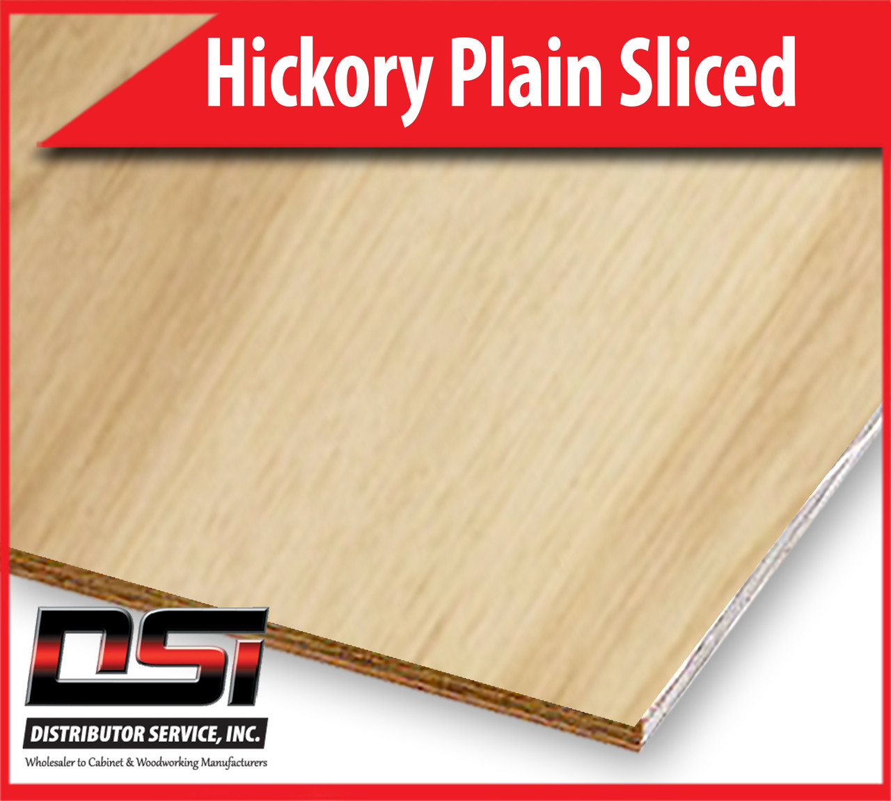 Hickory Plywood Plain Sliced VC A1 1/2" x 4x8