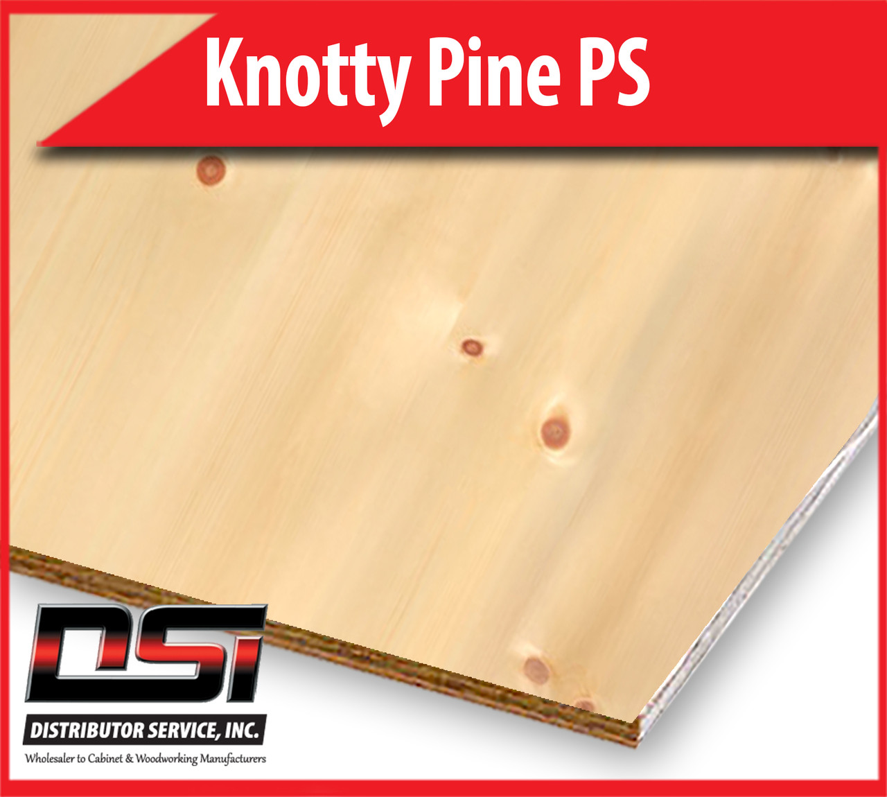 Knotty Pine Plywood Plain Sliced VC A1 3/4" x 4x8