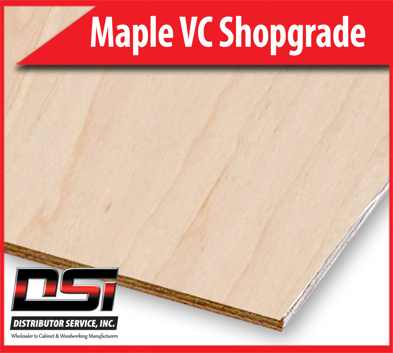 Maple Plywood Veneer Core Shop Grade UV2S 1/2" x 4x8