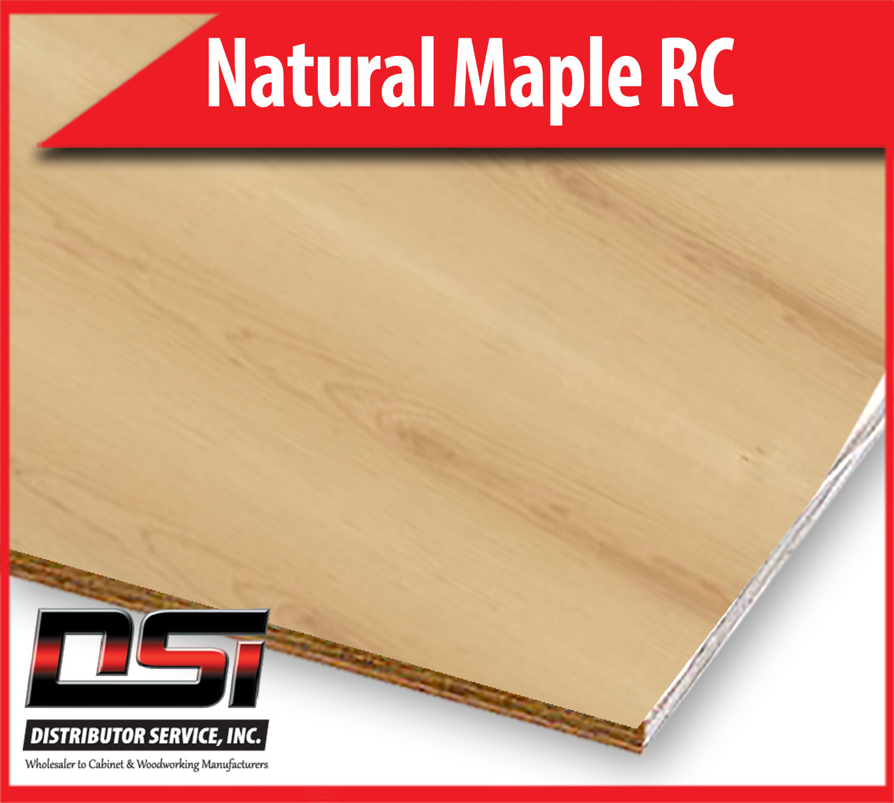 Natural Maple Plywood Rotary Cut WPF EuroCore A3 Maple Back 1/4" x 4x8
