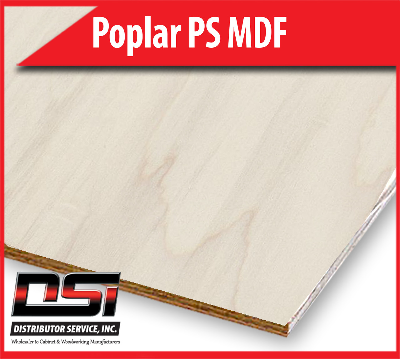 Poplar Plywood Plain Sliced MDF BB 7/32" x 4x8