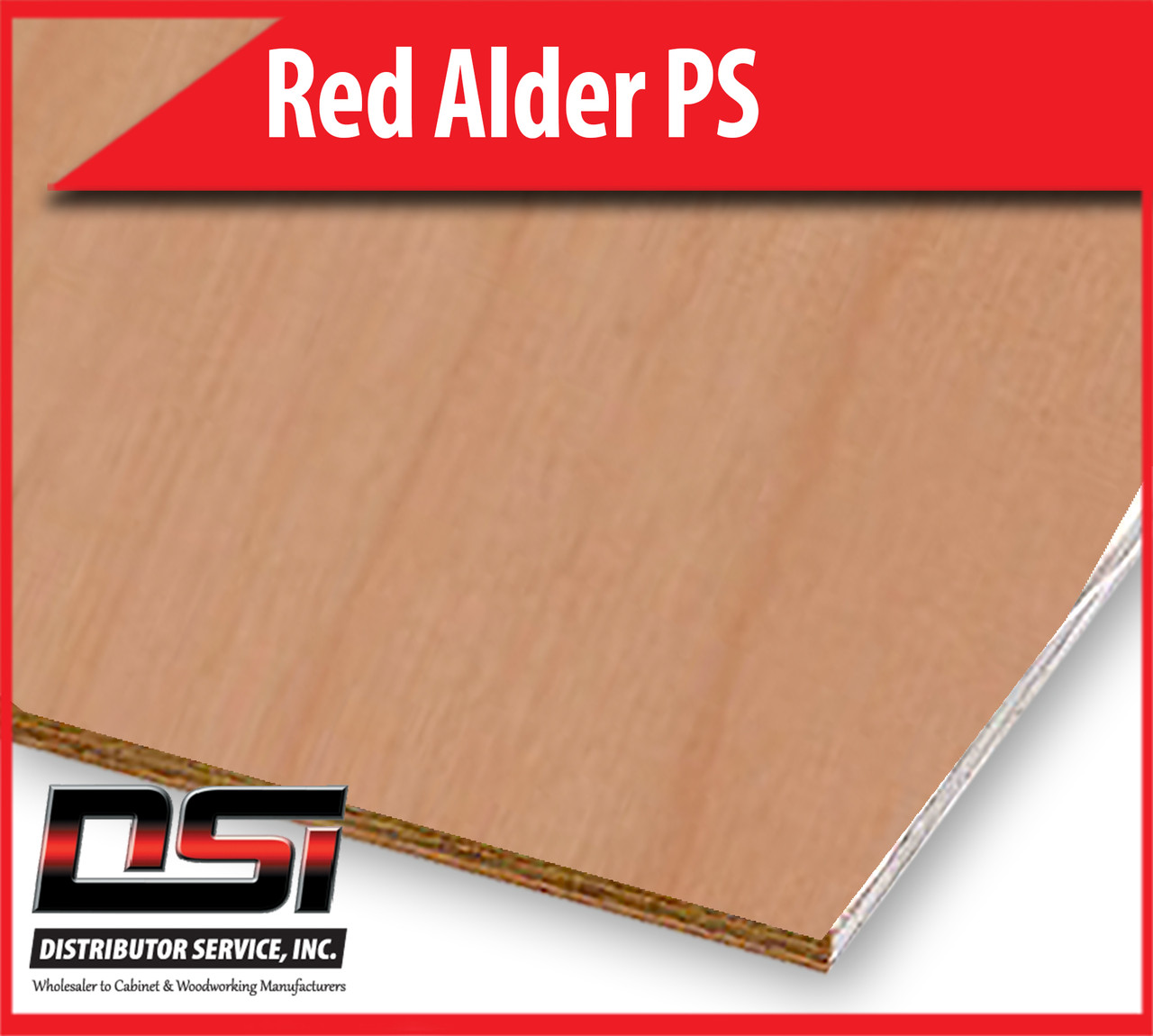 Red Alder Plywood Plain Sliced VC A4 RM 1/4" x 4x8