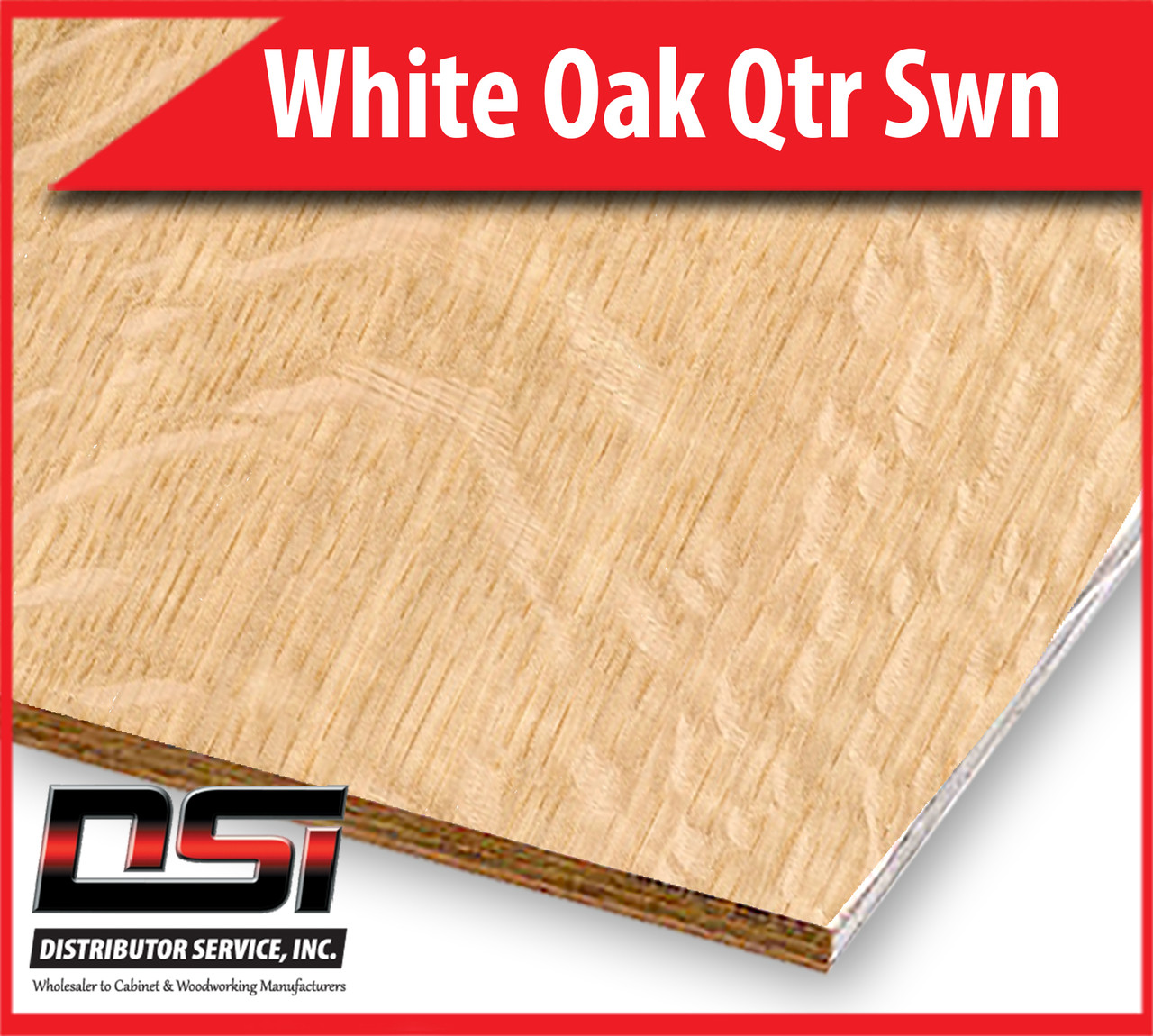 White Oak Plywood Qtr Swn VC A4 1/4" x 4x8