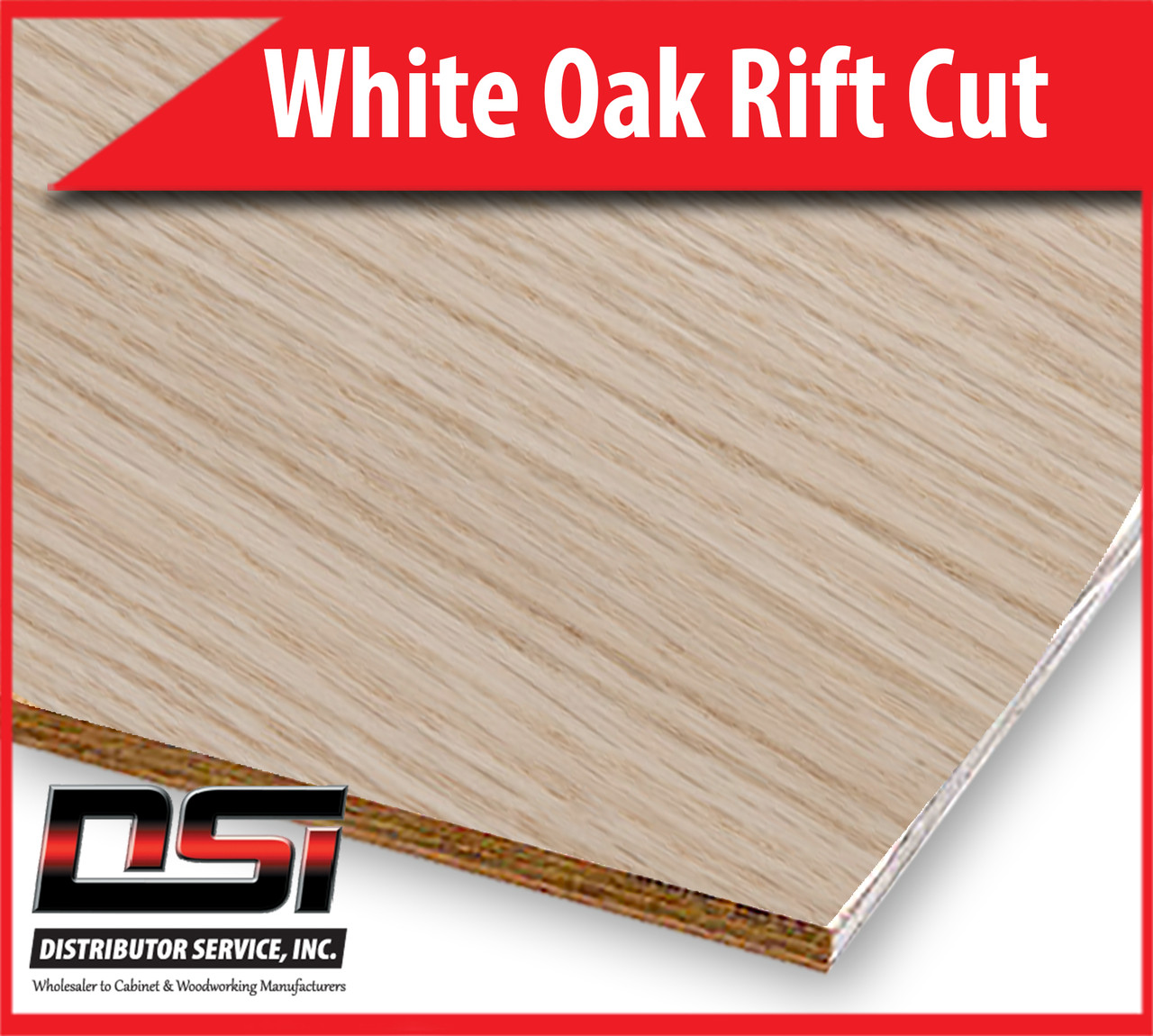 White Oak Plywood Rift Cut MDF A1 Rift Back 3/4" x 4x8
