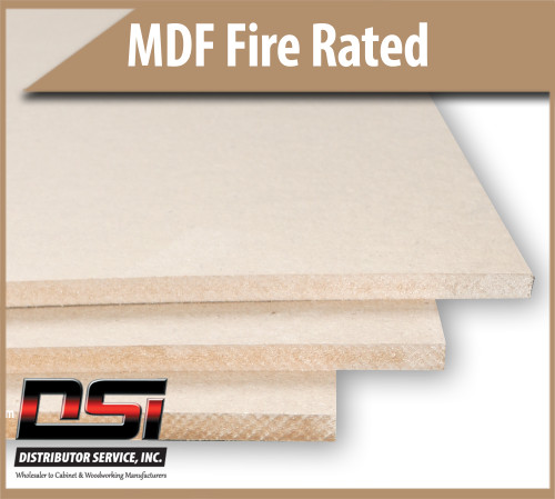 Medium Density Fibreboard Fire Rated MDF Panels 11/16" x 49" x 97"