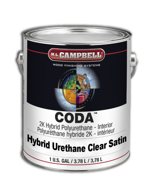 ML Campbell CODA2K Hybrid Urethane Clear Satin Gallon