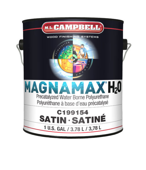 ML Campbell MagnaMax H2O Pre-Cat Waterborne Polyurethane Satin Gallon