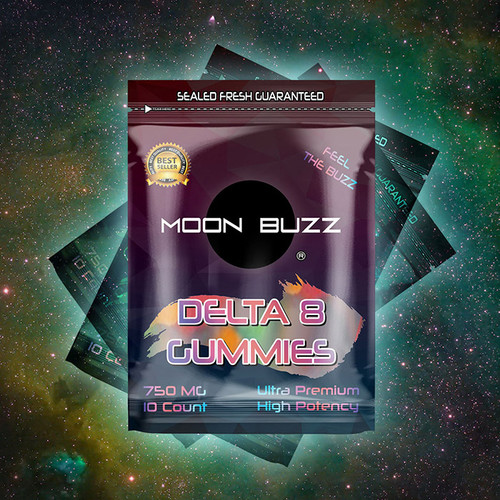 Moon Buzz Premium Delta 8 THC Infused Gummies (750MG)