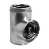 DuraVent DuraTech Chimney Stainless Steel Tee with Cap