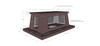 ROAM Shroud and Chase Cover as Per Drawing and Worksheet Dark Bronze Aluminum Kynar