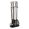 Pilgrim Iron Gate Fireplace Tool Set - Burnished Black