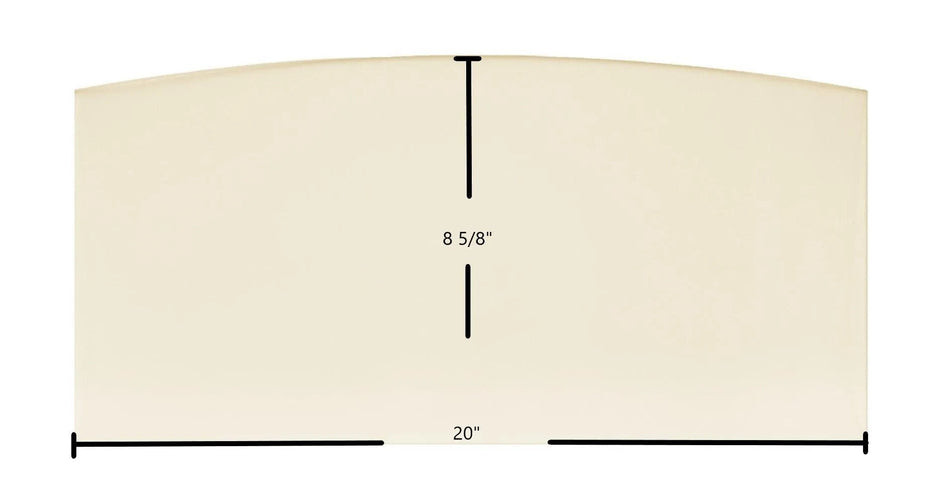 Blue Ridge Stove Medium Glass (20" x 8.63")