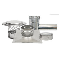 8" x 15' up to 50' - Forever Flex 316 Ti Stainless Tee Chimney Liner Kit