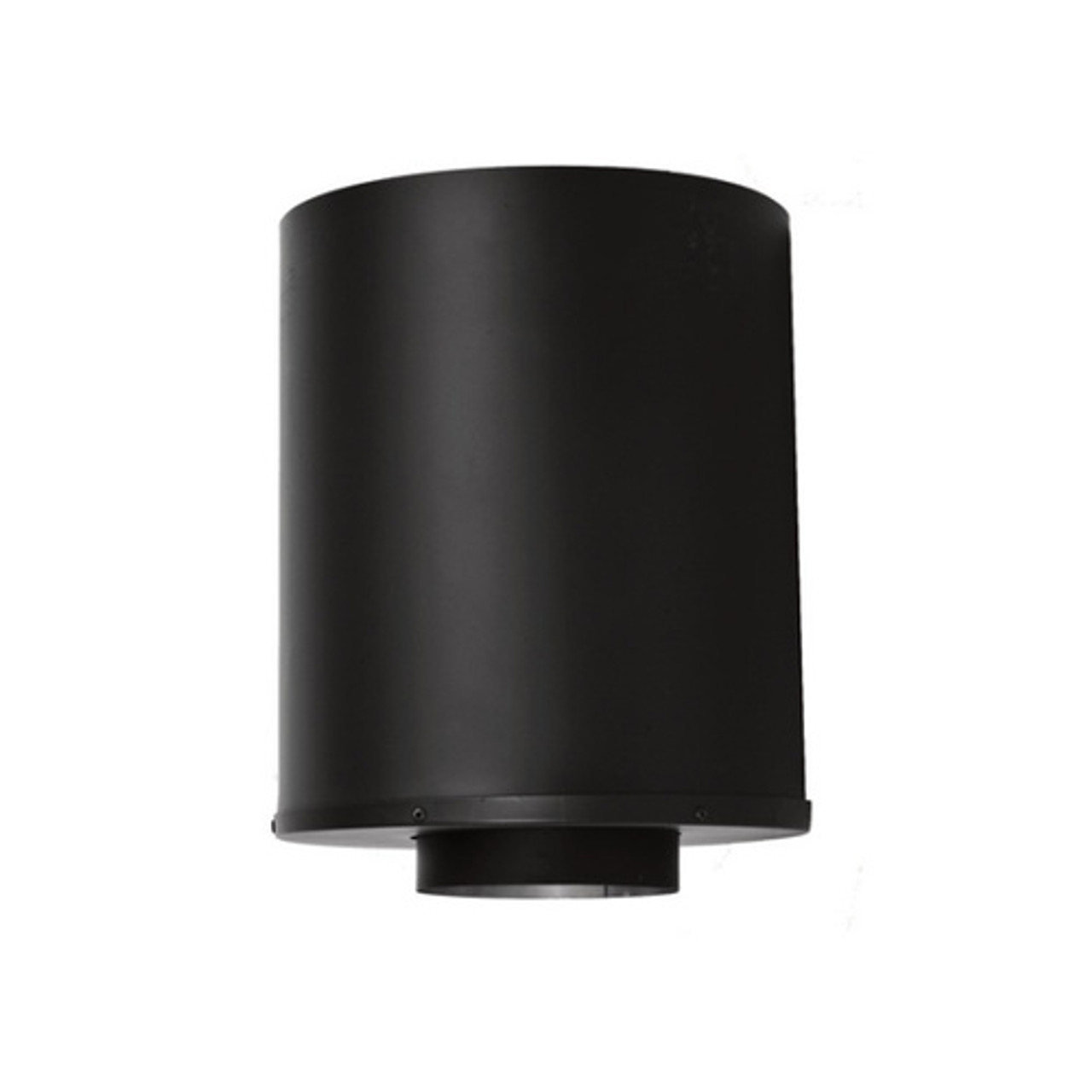 Ventis Chimney System Round Ceiling Support - Painted Black - 11" Tall.