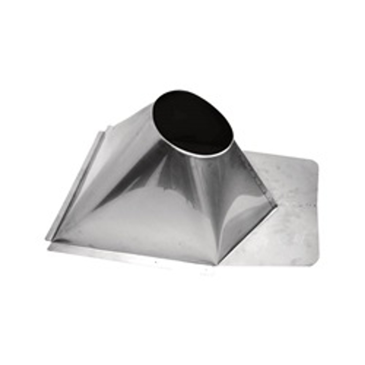 6" Ventis Class-A All Fuel Chimney, 304L Stainless, Non-Vented Metal Roof Flashing