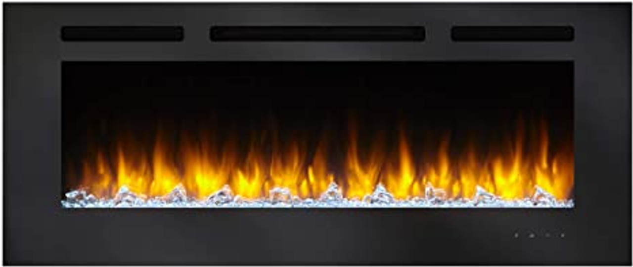 SimpliFire Allusion 60-Inch Recessed Linear Electric Fireplace - SF-ALL60-BK