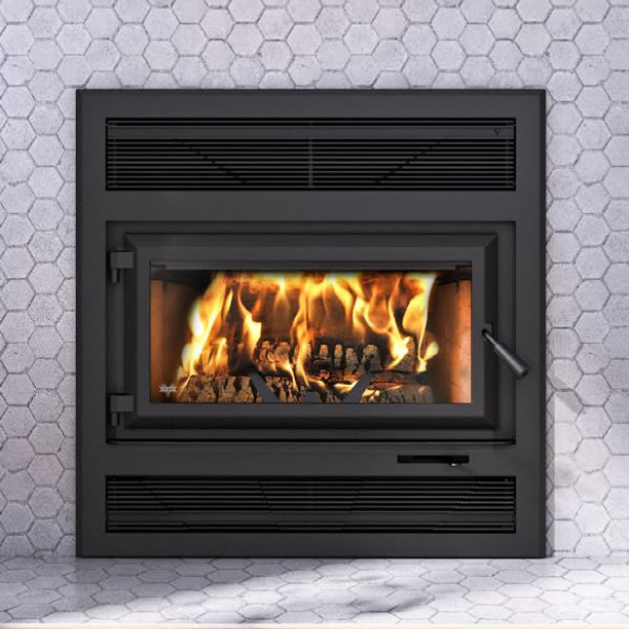 Ventis HE250R ZC Wood Fireplace with Blower and Required Face Plate