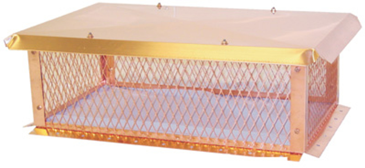 13" x 37" Copper Top Mount Chimney Cap by Olympia 13" x 37" Copper Top Mount Chimney Cap by Olympia
