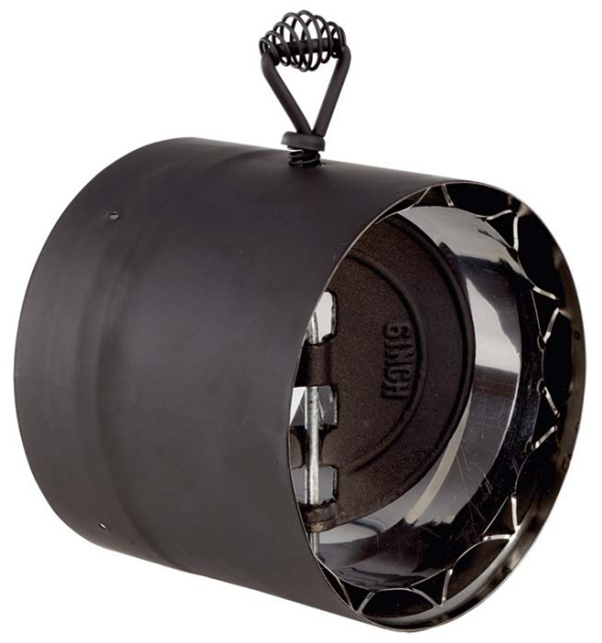 Ventis Double Wall Black Stove Pipe Damper Section