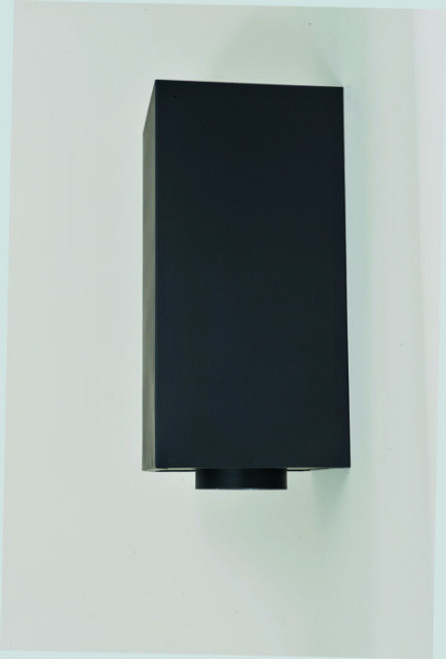 Ventis Chimney System Square Ceiling Support - Painted Black - 24" Tall 