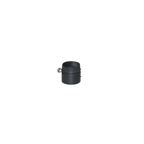 DSP Double-Wall Black Stovepipe Damper Kit - 6" 