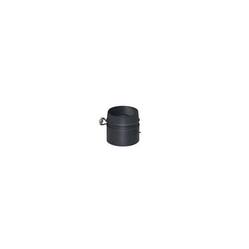 DSP Double-Wall Black Stovepipe Damper Kit - 8"